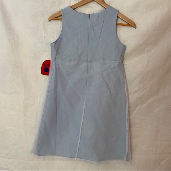 HARTSTRINGS Blue and White Dress Girls Size 10 NWT - Picture 12 of 15